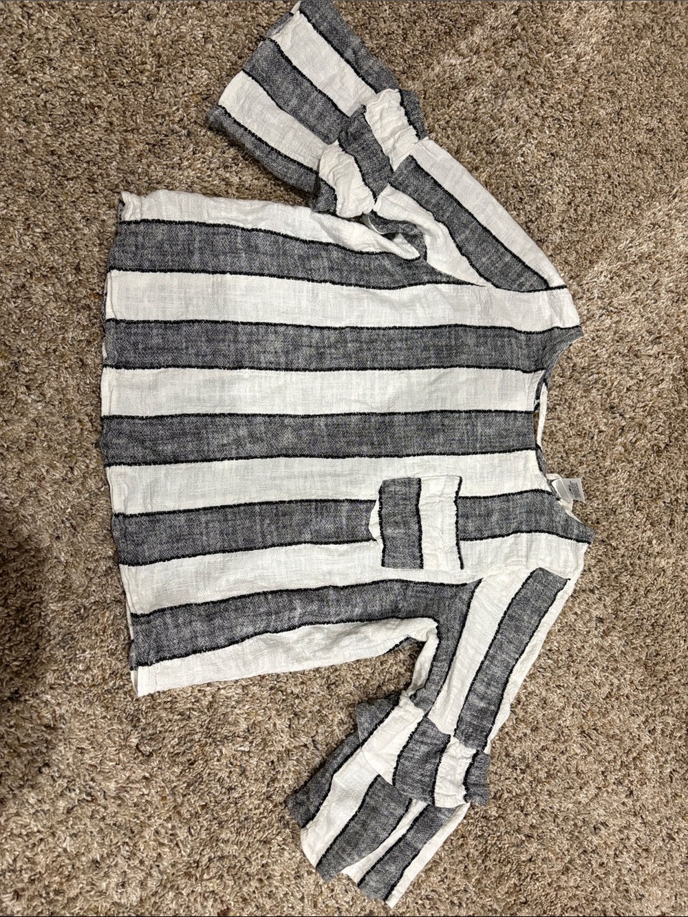 URBAN Romantics Striped Knit Top - White and Black